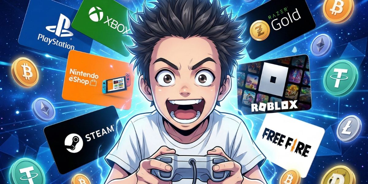 Best gaming gift cards to buy with crypto