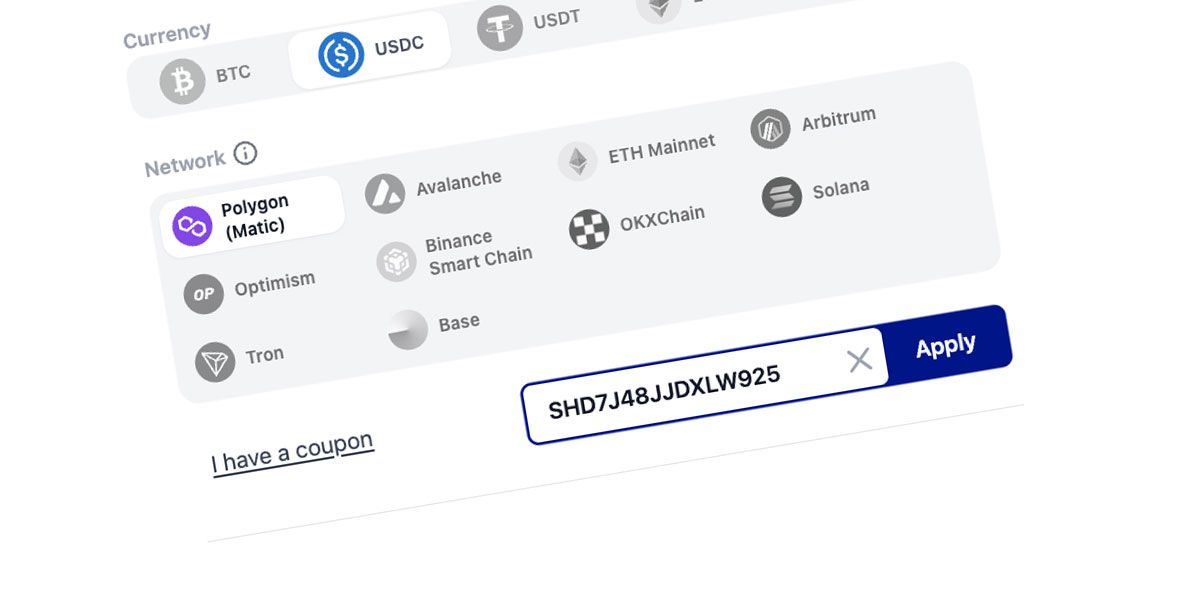 How to use discount coupons on Cryptorefills