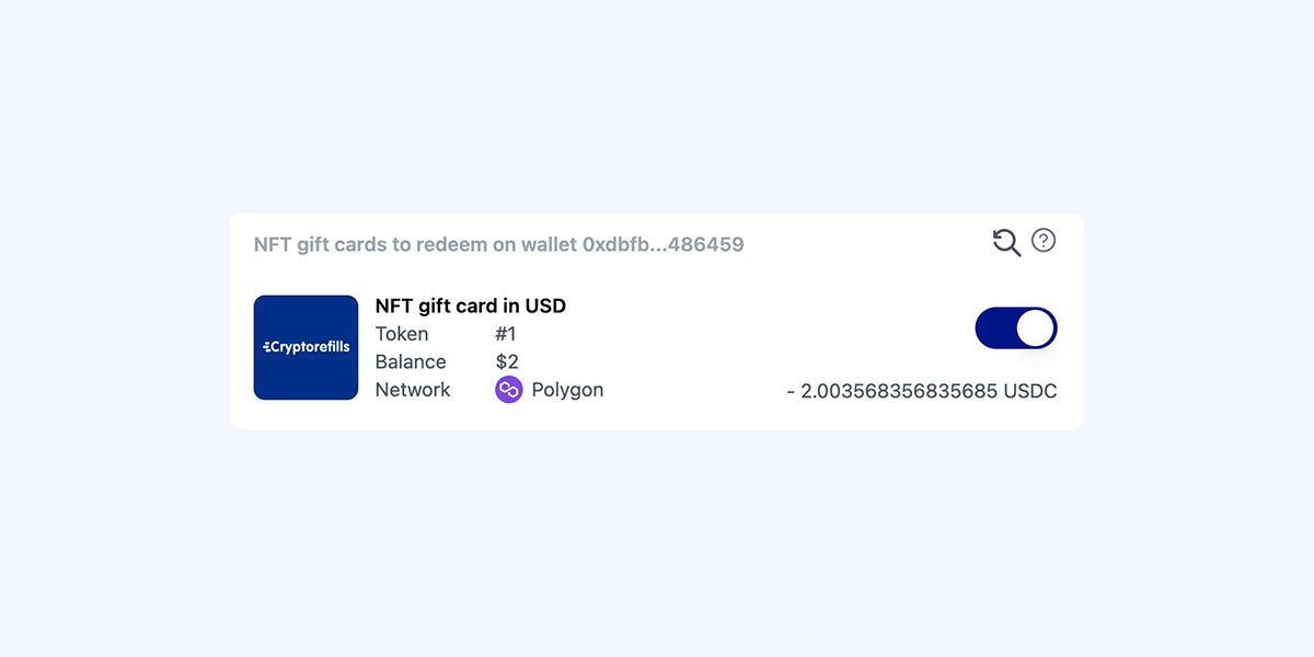 Redeem a Cryptorefills gift card