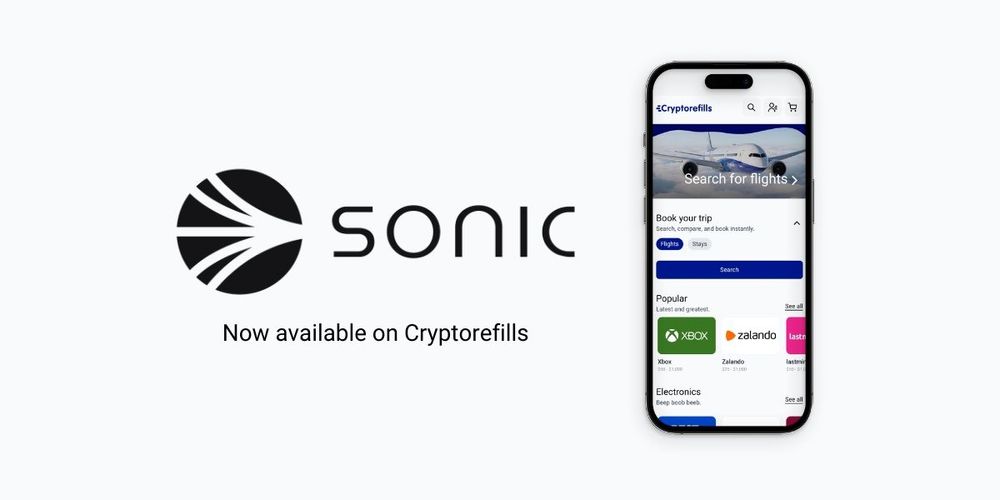 Cryptorefills now supports stablecoin payments on Sonic Blockchain