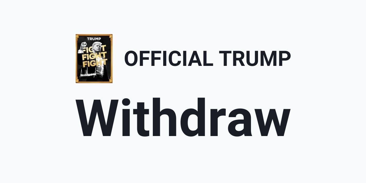 Withdraw TRUMP token