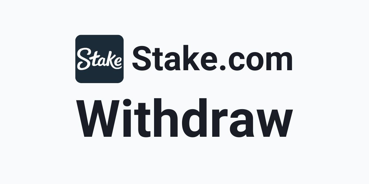 Stake.com Crypto betting withdraw